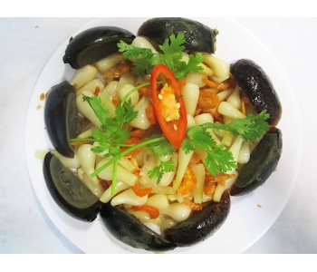 Củ kiệu tôm khô bắc thảo